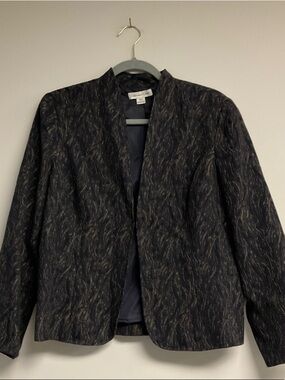 Coldwater Creek Black Jacket with Gold Threading